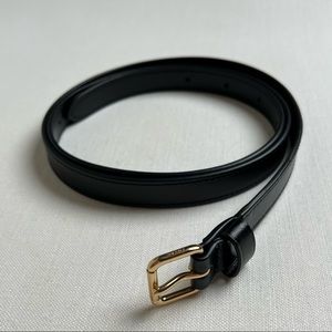 Black Leather Belt (Coach)